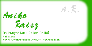 aniko raisz business card